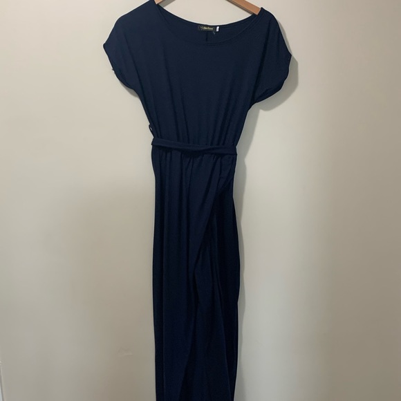 Navy blue high low dress - Picture 6 of 8